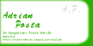 adrian posta business card